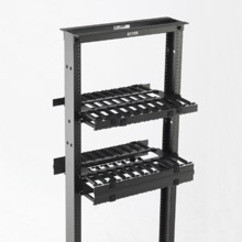 Eaton B-Line Rack-Mounted Double Sided Horizontal Manager W/ Cover, 19″ Width, 1U, Flat BlackCable ManagerFlat Black1U Rack Height19″… SB87019D1FB