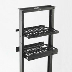 Eaton B-Line Rack-Mounted Double Sided Horizontal Manager W/ Cover, 19″ Width, 2U, Flat BlackCable ManagerFlat Black2U Rack Height19″… SB87019D2FB