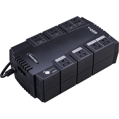 Cyber Power SE450G Battery Backup UPS Systems450VA/260W, 120 VAC, NEMA 5-15P, Compact, 8 Outlets, $75000 CEG,  Warranty SE450G