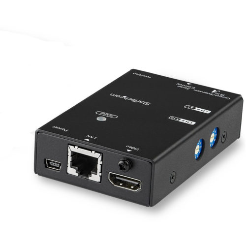 Startech .com HDMI over IP Receiver for ST12MHDLNHKVideo over IP1080pBroadcast your HDMI signal to multiple locations throughout you… ST12MHDLNHR