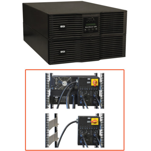 Tripp Lite UPS Smart Online 8000VA 7200W Rackmount 8kVA 200V-240V USB DB9 Manual Bypass Hot Swap 50A Plug 6URM6 Minute Full Load8kVA… SU8000RT3UN50
