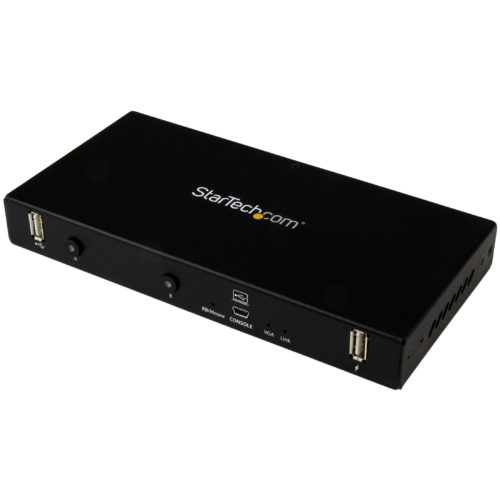 Startech .com 2-port KVM Console AdapterLaptop-to-ServerRackmount Crash Cart AdapterInstantly turn your laptop into a 2-port KVM cons… SV231USBLC