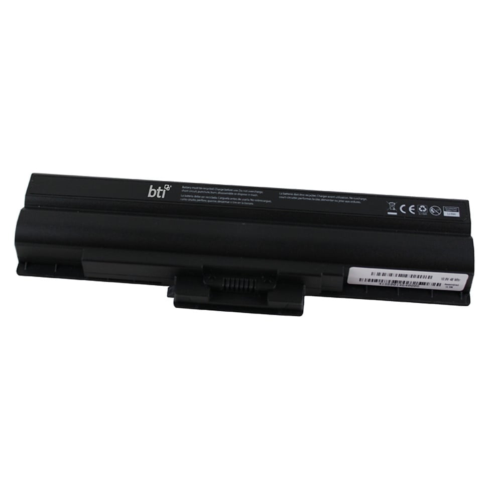 Battery Technology BTI Laptop for Sony VAIO VGN-SR190EBJFor Notebook RechargeableProprietary Size4400 mAh10.8 V DC SY-BPS13 Battery Technology BTI Laptop for Sony VAIO VGN-SR190EBJFor Notebook RechargeableProprietary Size4400 mAh10.8 V DC SY-BPS13