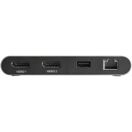 Startech .com Thunderbolt 3 Mini DockPortable Dual Monitor TB3 Docking Station DisplayPort 4K 60Hz1x USB-A, GbE28cm (11″) CableThu… TB3DKM2DPL
