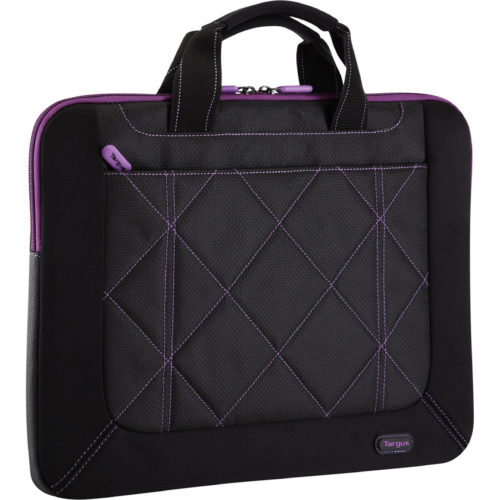 Targus Pulse TSS57401US Carrying Case (Sleeve) for 16″ NotebookBlack, PurpleBump Resistant, Scratch ResistantNeoprene BodyCross-S… TSS57401US