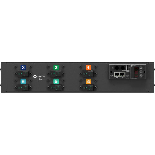 Vertiv Geist rPDU DU03E2R1-18PB67-2S02A9F00-S 18-Outlets PDUMonitoredUniversal Input12 x U-Lock IEC 60320 C13, 6 x U-Lock IEC 60320 C19230… UI30005L