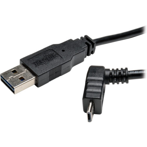 Tripp Lite 6ft USB 2.0 High Speed Cable Reversible A to Up Angle 5Pin Micro B M/MUSB for PDA, Camera, Cellular Phone6 ft1 x Type… UR050-006-UPB