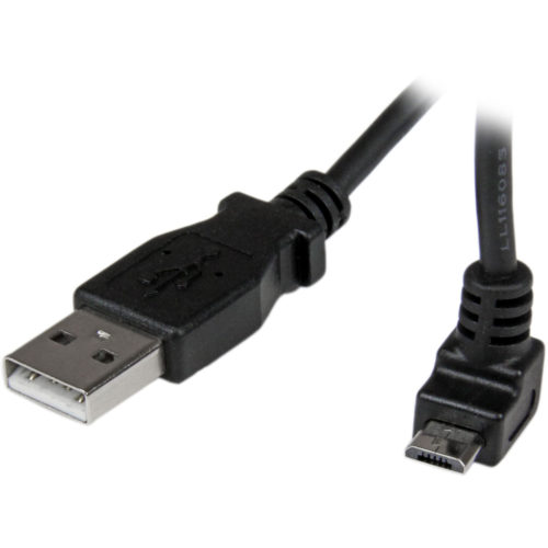 Startech .com 2m Micro USB CableA to Up Angle Micro BCharge or sync your Micro USB devices, with the cable kept out of the way2m USB t… USBAUB2MU