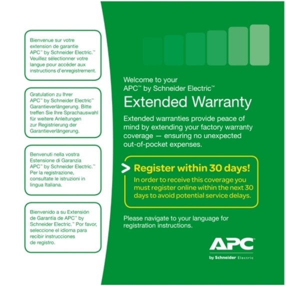 APC by Schneider Electric Service Pack Extended WarrantyWarranty24 x 7TechnicalElectronic and Physical WBEXTWAR-AC-05