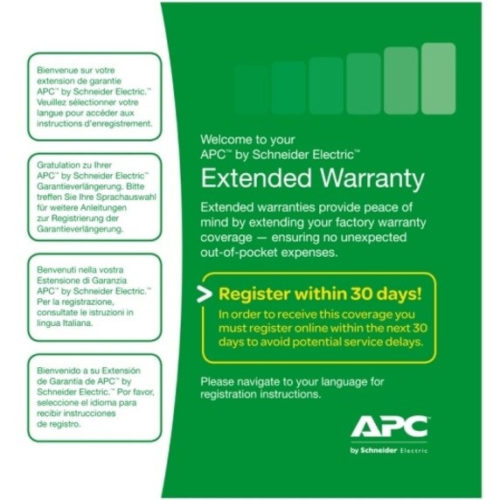 APC by Schneider Electric Service Pack Extended WarrantyWarranty24 x 7TechnicalElectronic and Physical WBEXTWAR-AC-05