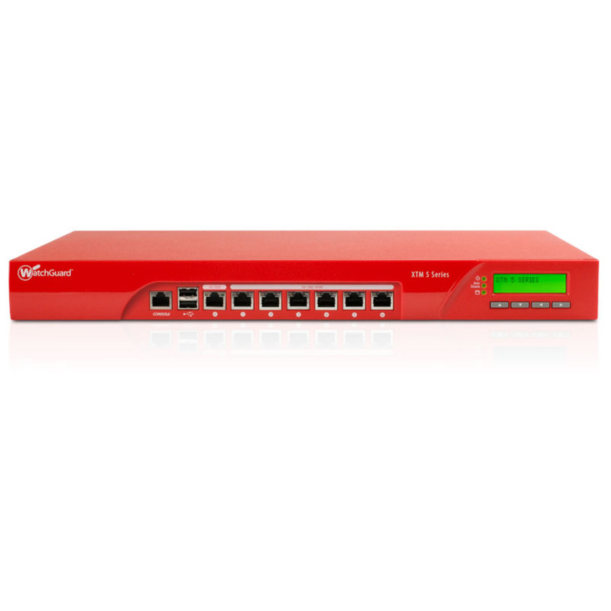 WatchGuard XTM 525 Network Security ApplianceApplication Security6 PortGigabit Ethernet6 x RJ-45Rack-mountable WG525061