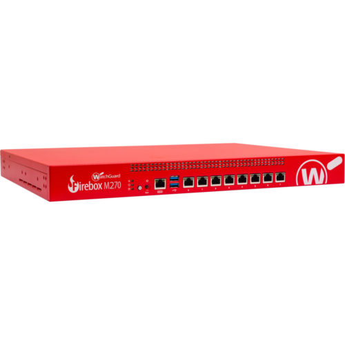 WatchGuard Firebox M270 Network Security/Firewall Appliance8 Port1000Base-TGigabit EthernetAES (256-bit), AES (128-bit), 3DES, DES… WGM27997