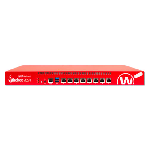 WatchGuard Firebox M270 Network Security/Firewall Appliance8 Port1000Base-TGigabit EthernetAES (256-bit), AES (128-bit), 3DES, DES… WGM27997