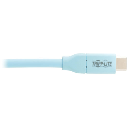 Tripp Lite U040AB-006CS5LB USB-C to USB-C Cable (M/M), Light Blue, 6 ft. (1.8 m)6.60 ft USB-C Data Transfer Cable for MacBook Pro, Ch… U040AB-006CS5LB