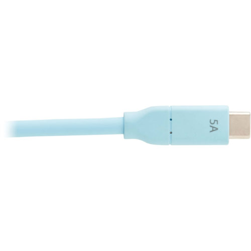 Tripp Lite U040AB-006CS5LB USB-C to USB-C Cable (M/M), Light Blue, 6 ft. (1.8 m)6.60 ft USB-C Data Transfer Cable for MacBook Pro, Ch… U040AB-006CS5LB