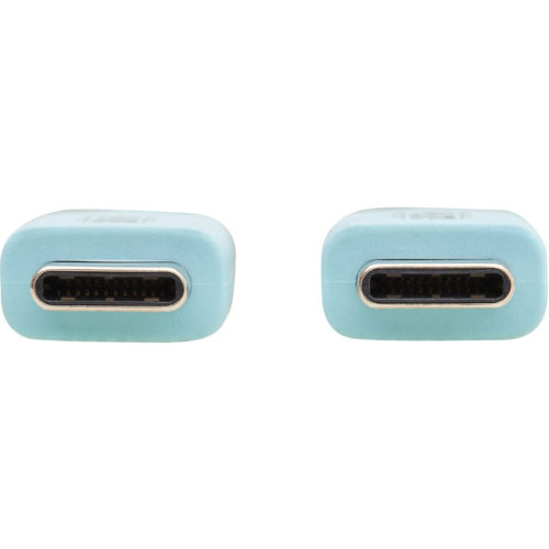 Tripp Lite U040AB-006CS5LB USB-C to USB-C Cable (M/M), Light Blue, 6 ft. (1.8 m)6.60 ft USB-C Data Transfer Cable for MacBook Pro, Ch… U040AB-006CS5LB