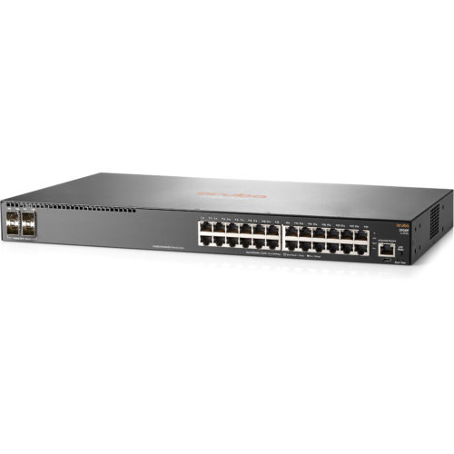 Aruba HPE  2930F 24G 4SFP+ Switch24 PortsManageable10 Gigabit Ethernet, Gigabit Ethernet10GBase-X, 10/100/1000Base-TX3 Layer Suppor… JL253A