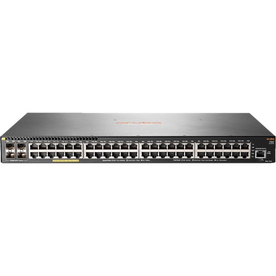 Aruba 2540 48G PoE+ 4SFP+ Switch48 PortsManageable2 Layer SupportedModularTwisted Pair, Optical Fiber1U HighRack-mountab… JL357A#AC3
