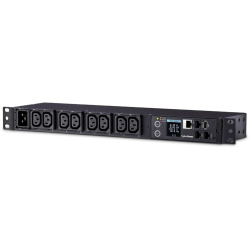 Cyber Power PDU31005 100120 VAC 20A Monitored PDUIEC-320 C20, Horizontal, 1U, LCD,  Warranty PDU31005