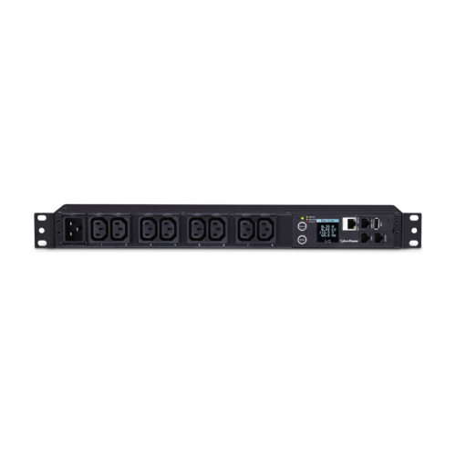 Cyber Power PDU31005 100120 VAC 20A Monitored PDUIEC-320 C20, Horizontal, 1U, LCD,  Warranty PDU31005