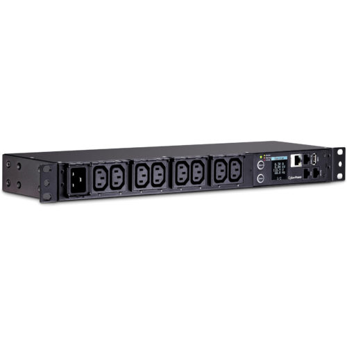 Cyber Power PDU31005 100120 VAC 20A Monitored PDUIEC-320 C20, Horizontal, 1U, LCD,  Warranty PDU31005