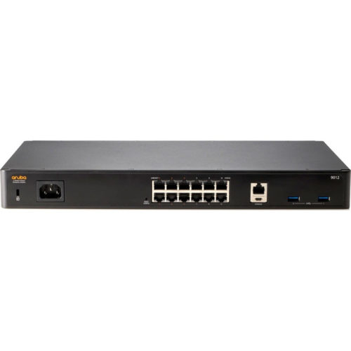 Aruba 9012 Gateway12 PortsPoE PortsManagement PortGigabit EthernetRack-mountable R1B31A