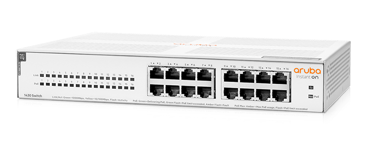 Aruba Instant On 1430-26 port switch – 26G 2SFP R8R50A#ABA