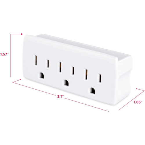 Cyber Power GT3W Straight Outlet Adapter3NEMA 5-15R Outlet, NEMA 5-15P Plug Type, Straight Plug Style GT3W