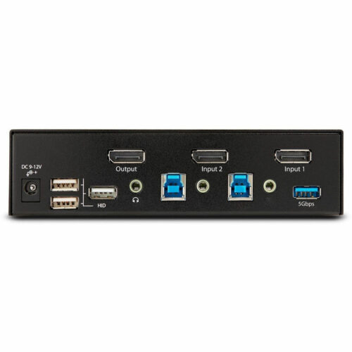 Startech .com 2-Port DisplayPort 1.4 KVM Switch, 8K 60Hz / 4K 144Hz, 2x USB 3.0 Ports, 4x USB 2.0 Ports, Hotkey Switching, TAA Compli… D86A2-2-PORT-8K-KVM