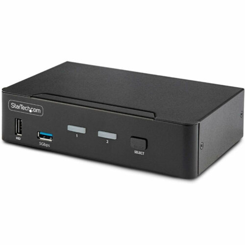 Startech .com 2-Port DisplayPort 1.4 KVM Switch, 8K 60Hz / 4K 144Hz, 2x USB 3.0 Ports, 4x USB 2.0 Ports, Hotkey Switching, TAA Compli… D86A2-2-PORT-8K-KVM