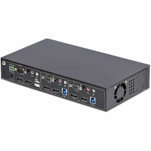 Startech .com KVM Switchbox2 Computer2 Local User3840 x 21606 x USB6 x DisplayPortTAA Compliant P2DD46A22-KVM-SWITCH