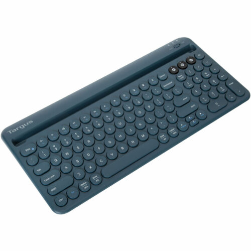 Targus Multi-Device Bluetooth Antimicrobial Keyboard with Tablet/Phone Cradle (Blue)Wireless ConnectivityBluetoothEnglishTablet P… PKB86702US