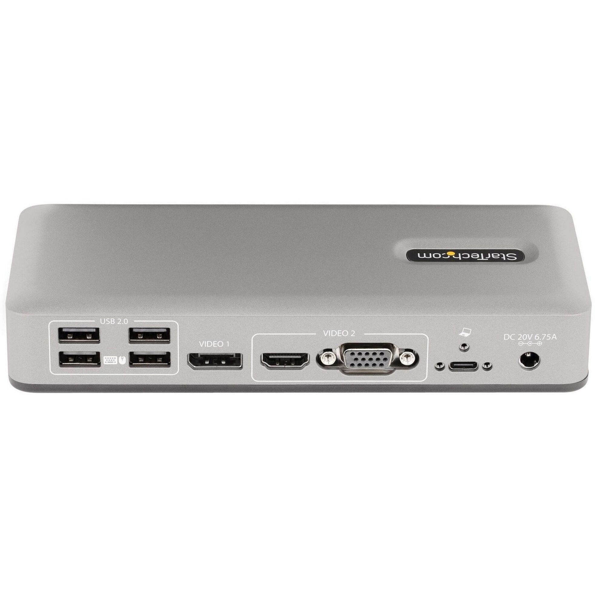 Startech .com Dual-Monitor USB-C Docking Station, DisplayPort & HDMI/VGA Multi Monitor Dock up to 4K 60Hz, USB-C Dock, 7x USB Hub, 85W PD… 101N-USBC-DOCK