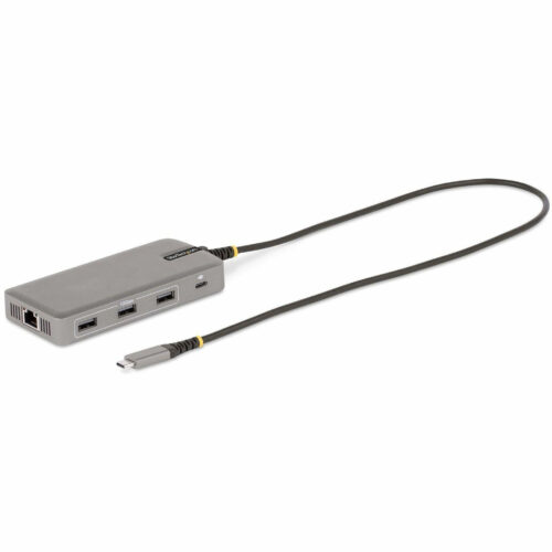 Startech .com USB-C Triple-Monitor Multiport Adapter, HDMI & DisplayPort, 3x 10Gbps USB Hub, PD Pass-Through, GbE, Travel Docking Sta… 117B-USBC-MULTIPORT
