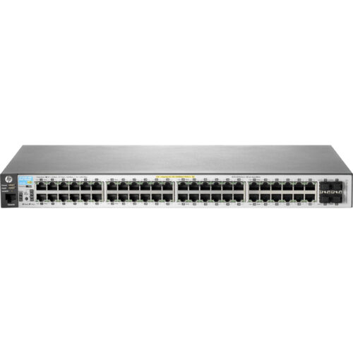 Aruba HPE 2530-48G-PoE+ Switch48 PortsManageableGigabit Ethernet10/100/1000Base-T2 Layer Supported4 SFP SlotsTwisted PairPoE Po… J9772A