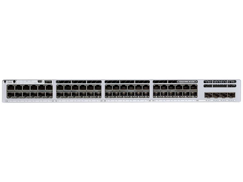 Cisco Meraki Catalyst C9300L-48PF-4X 48-port Gigabit PoE+ Switch with 4x 10G/1G fixed uplinks, 1100WAC