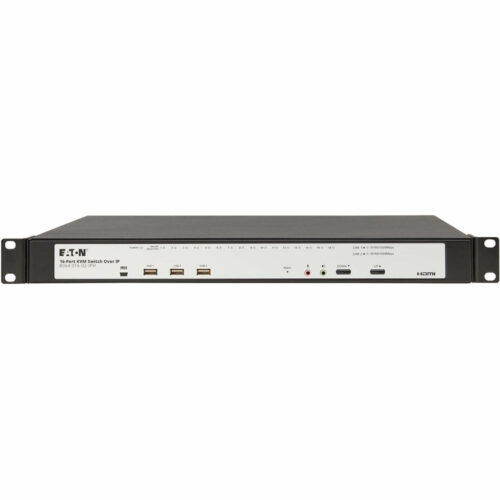 Tripp Lite by Eaton B064-016-02-IPH KVM Switchbox1 Local User2 Remote User16 x Network (RJ-45)HDMIRack-mountable1U… B064-016-02-IPH