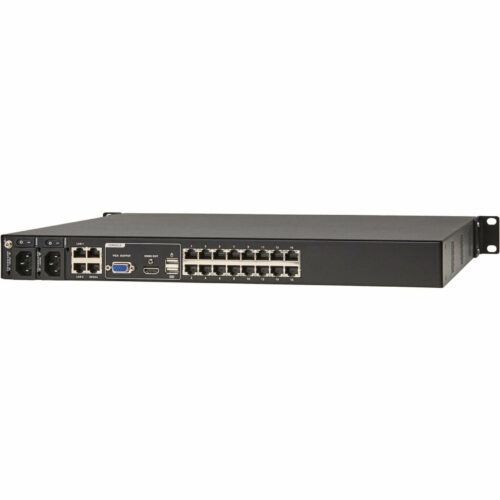 Tripp Lite by Eaton B064-016-02-IPH KVM Switchbox1 Local User2 Remote User16 x Network (RJ-45)HDMIRack-mountable1U… B064-016-02-IPH