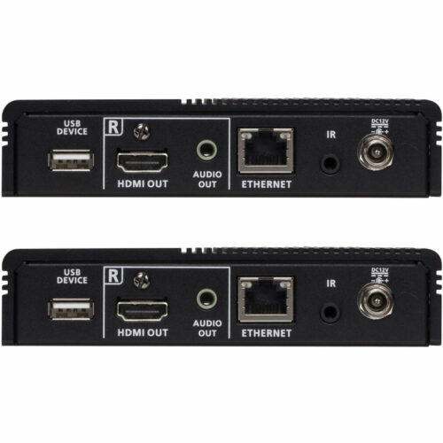 Tripp Lite Eaton   Series HDBaseT 3.0 Transmitter and Receiver Kit, HDMI 4K 60 Hz (4:4:4), RS-232, IR Control, Up to 328 ft. (100 m), TAA1… BHDBT3-TRX2