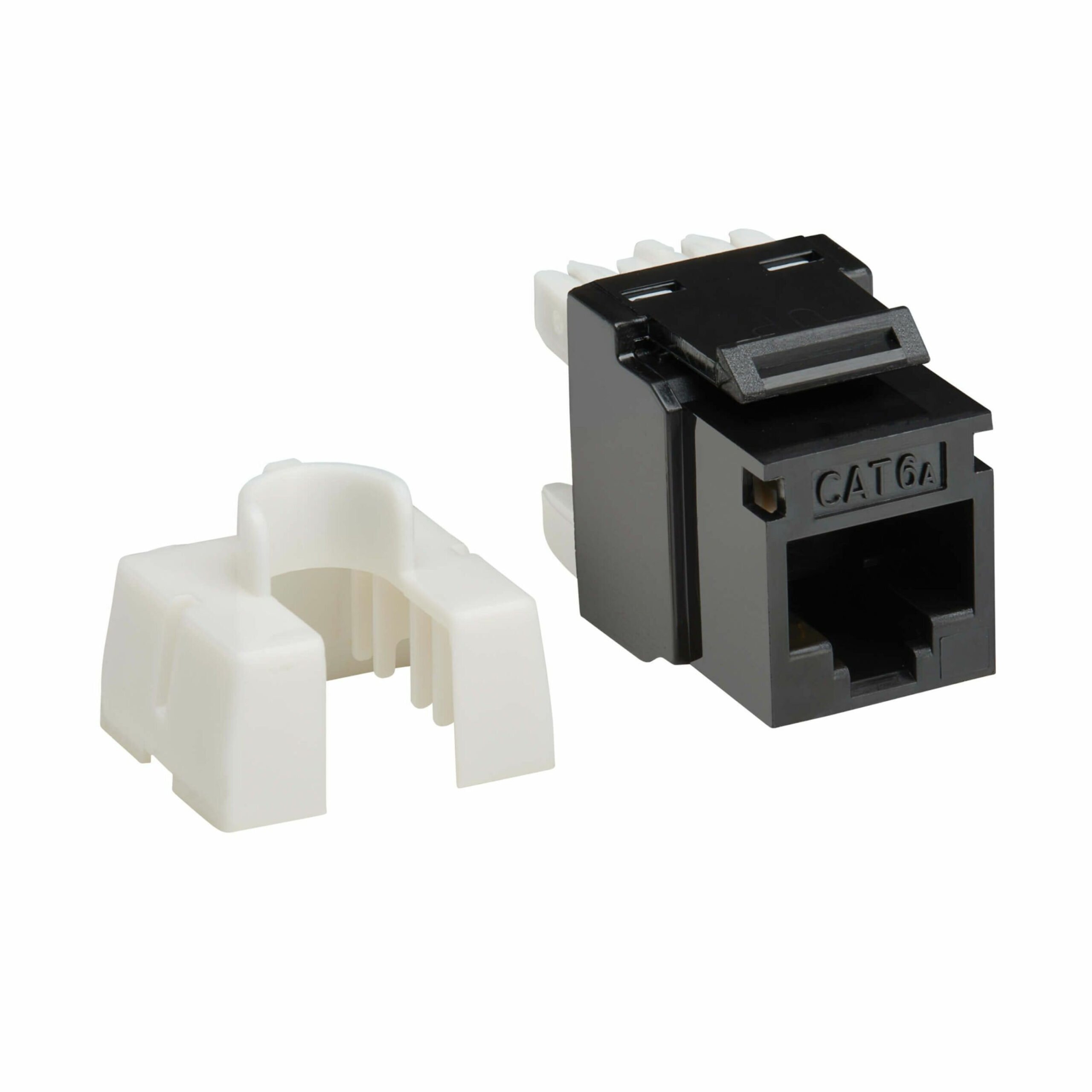 Tripp Lite Eaton   Series Cat6 Keystone Jack4PPoE Compliant, 110/Krone, 568A/B, RJ45 Ethernet, Black, TAA1 x RJ-45 KeystoneFemale… N238-001-BK-6A