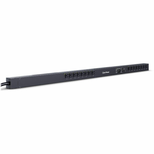 Cyber Power PDU41116 16-Outlets PDUSwitchedNEMA 5-15P16 x NEMA 5-15RNetwork (RJ-45)10 ft Cord Length0UVerticalRack-mount… PDU41116