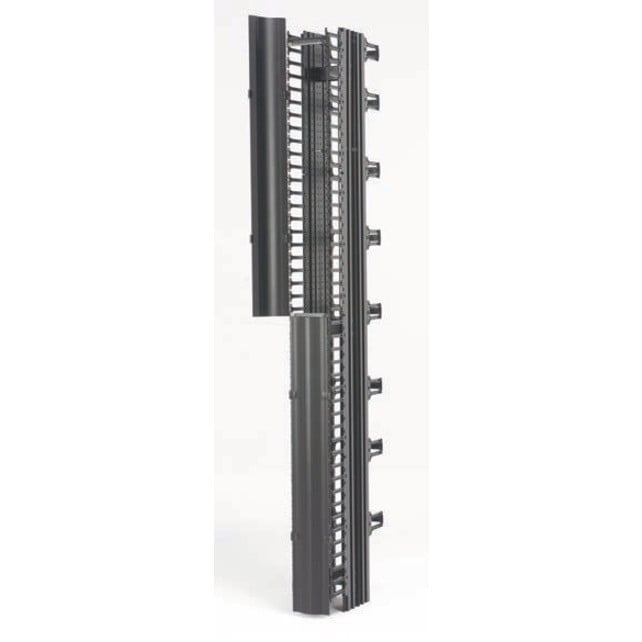 Eaton RCM+ Vertical Cable Manager, Dual Density, 6″W X 84″H, Flat BlackCable ManagerFlat BlackAluminum SB86486D084FB