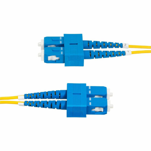 Startech .com 1m (3.3ft) SC to SC (UPC) OS2 Single Mode Duplex Fiber Optic Cable, 9/125µm, 40G/100G, LSZH Fiber Patch Cord3.3ft SC/… SMDOS2SCSC1M