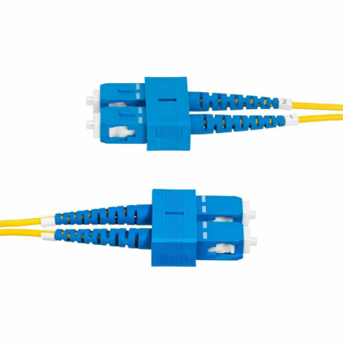 Startech .com 3m (9.8ft) SC to SC (UPC) OS2 Single Mode Duplex Fiber Optic Cable, 9/125µm, 40G/100G, LSZH Fiber Patch Cord9.8ft SC/… SMDOS2SCSC3M