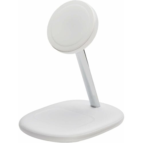 Tripp Lite Eaton   Series 20W Wireless Charging Stand for iPhone and AirPodsMagSafe Charging, 3 ft. Cable, WhiteFor iPhone, AirPod, Ea… U280MS-2N1-WH