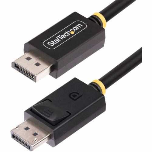 Startech .com 3ft DisplayPort 2.1 Cable, VESA Certified DP40 DisplayPort Cable w/UHBR10/HDR/DSC 1.2a/HDCP 2.2, 8K 60Hz, DP 2.1 Cord -… DP21-3F-DP40-CABLE
