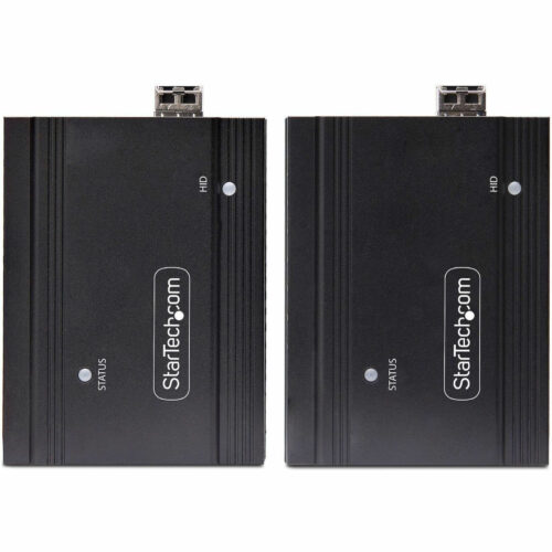 Startech .com DisplayPort KVM Extender over Fiber Optic, 4K 60Hz, Console Extender Kit, Up to 984ft/300m (Multi-mode), 2x 10G SFP+ Mod… FD121-KVM-EXTENDER
