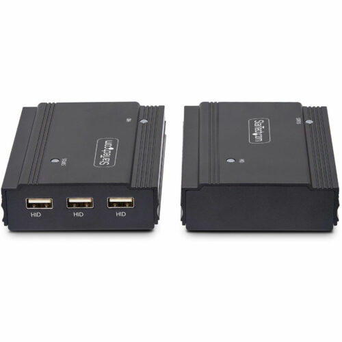 Startech .com DisplayPort KVM Extender over Fiber Optic, 4K 60Hz, Console Extender Kit, Up to 984ft/300m (Multi-mode), 2x 10G SFP+ Mod… FD121-KVM-EXTENDER