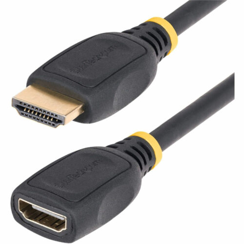 Startech .com 3.3ft (1m) HDMI 2.0 Extension Cable, High Speed HDMI Port Saver Cable, 4K 60Hz, HDMI Male to Female Extension Adapter CordExten… HD2MF3FL