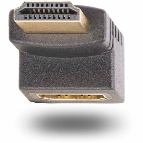 Startech .com Down Angle HDMI 2.0 Adapter, Male to Female, Vertical 90-Degree Angled HDMI Port Saver, 4K 60Hz, High Speed HDMI Connector Ex… HDMI2HDMIMFDN